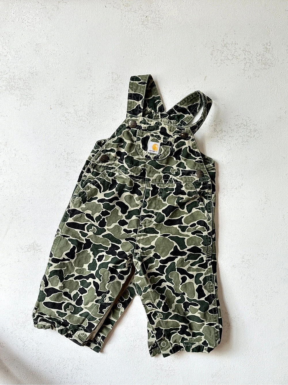 Carhartt Bib Overall Camo Boys 9M
